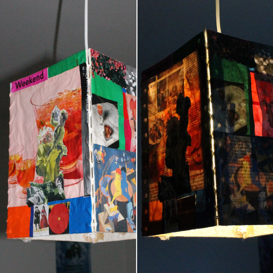 Kreativ belysning: workshop i lampe-collage